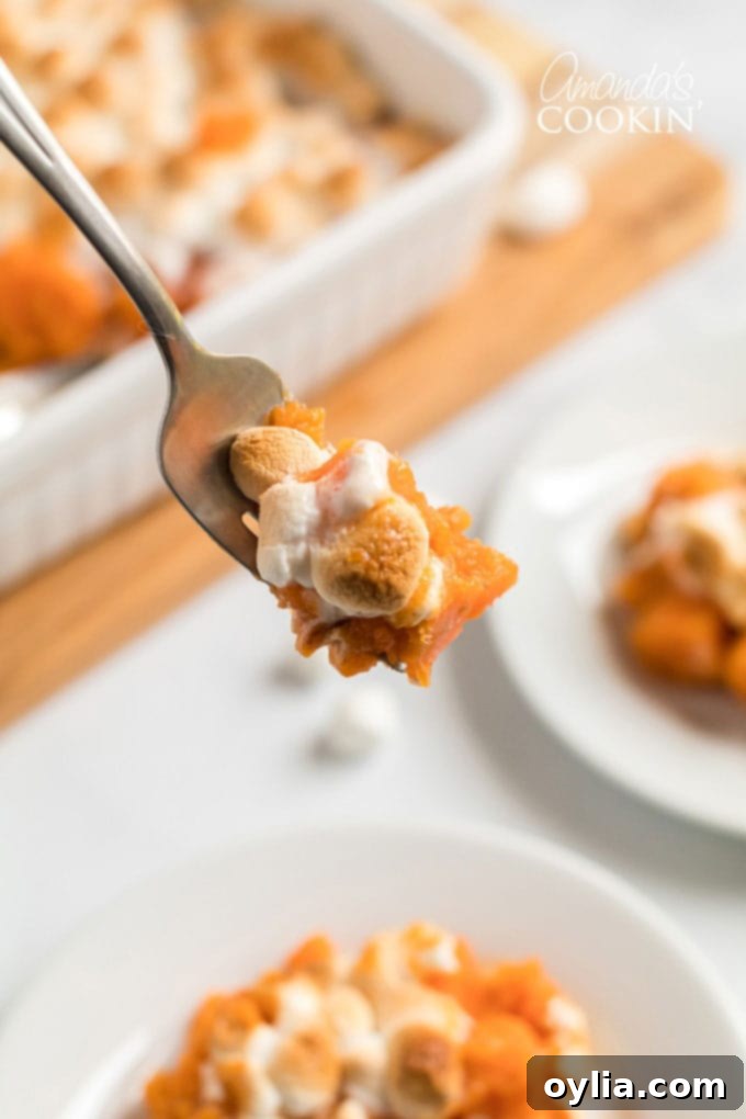 forkful of candied yams