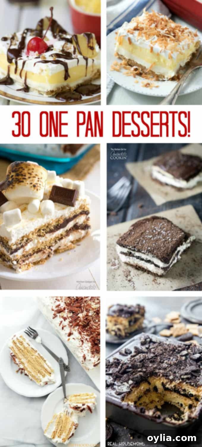 collage of different desserts