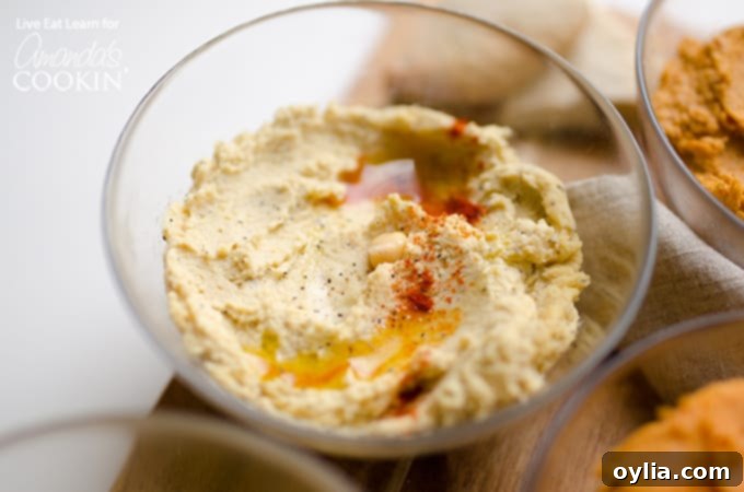 Hummus in bowl