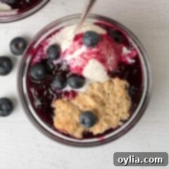 Blueberry Cobbler with a golden biscuit top