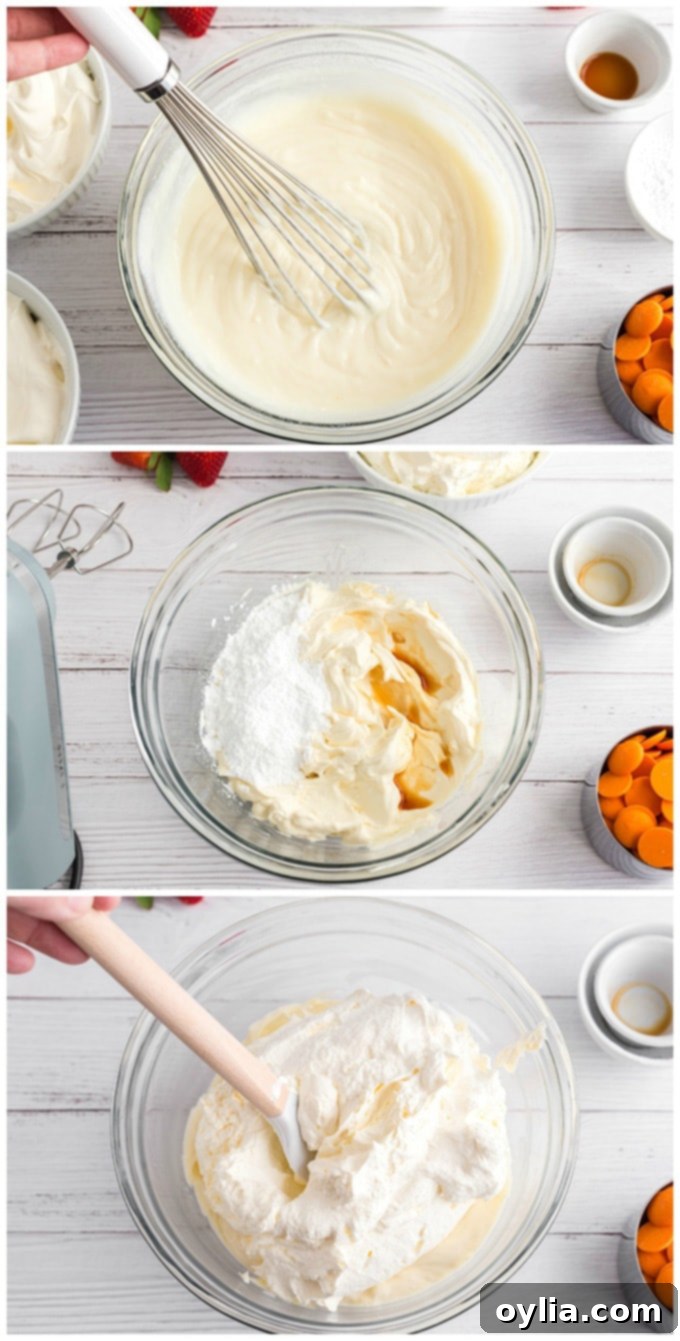 preparing pudding and topping
