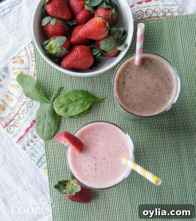 Delicious non-dairy smoothies perfect for a healthy breakfast.