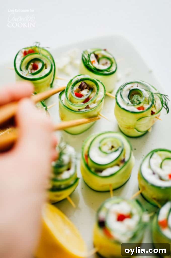 The perfect summer appetizer for any party: Greek Salad Sushi!