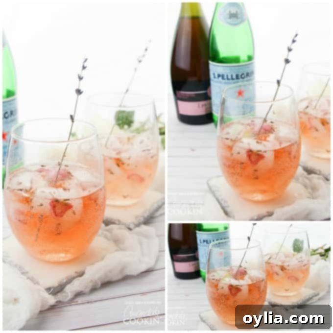 Lavender Rose Spritzers collage