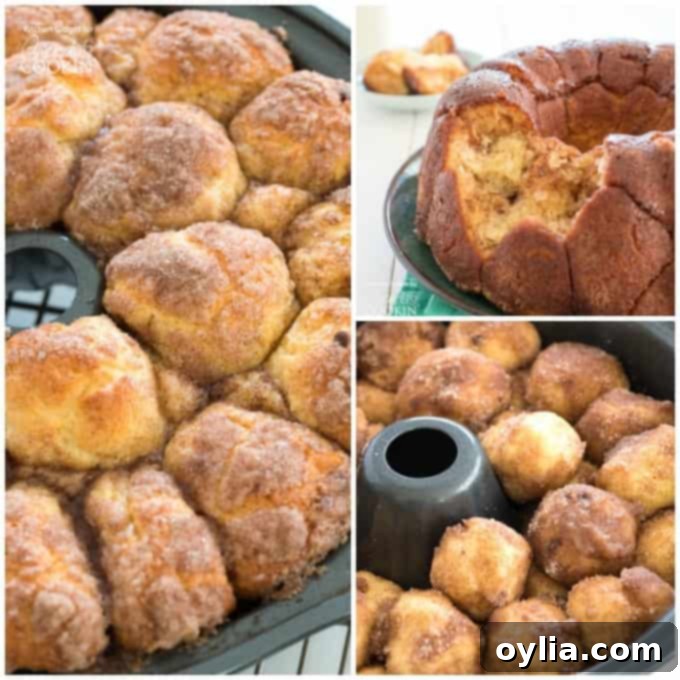 cinnamon sugar monkey bread collage