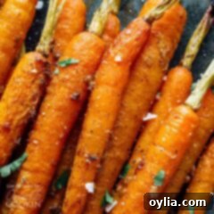 Sweet and Tangy Slow Cooker Balsamic Carrots 5 pile of cooked carrots