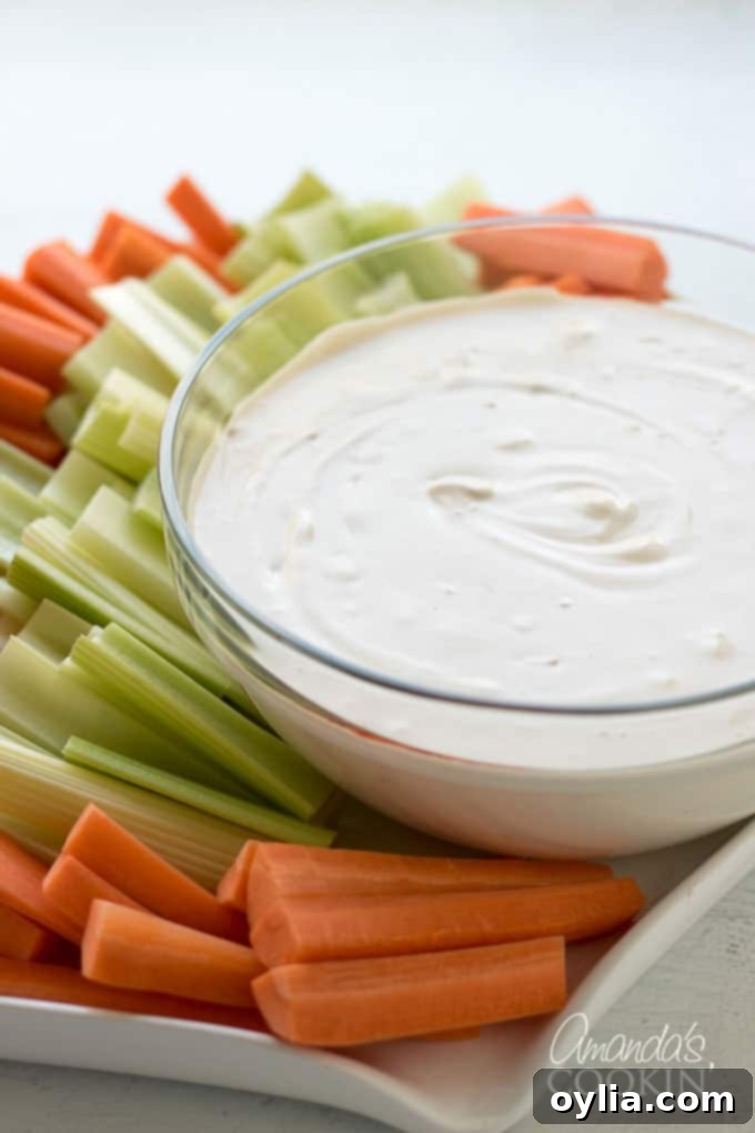 Creamy Onion Dip from onion soup mix