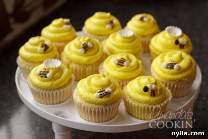 Make your own bee cupcake toppers using candy melts