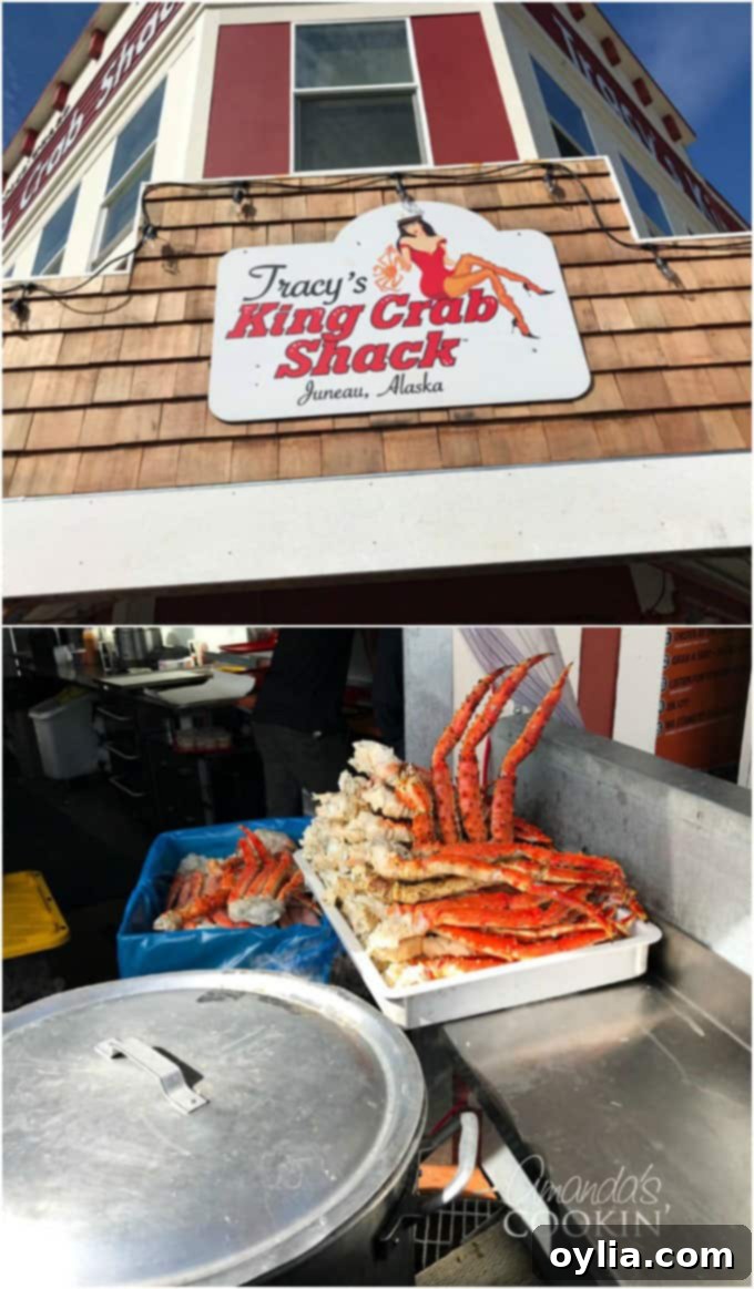 Exterior view of Tracy's King Crab Shack in Juneau, Alaska