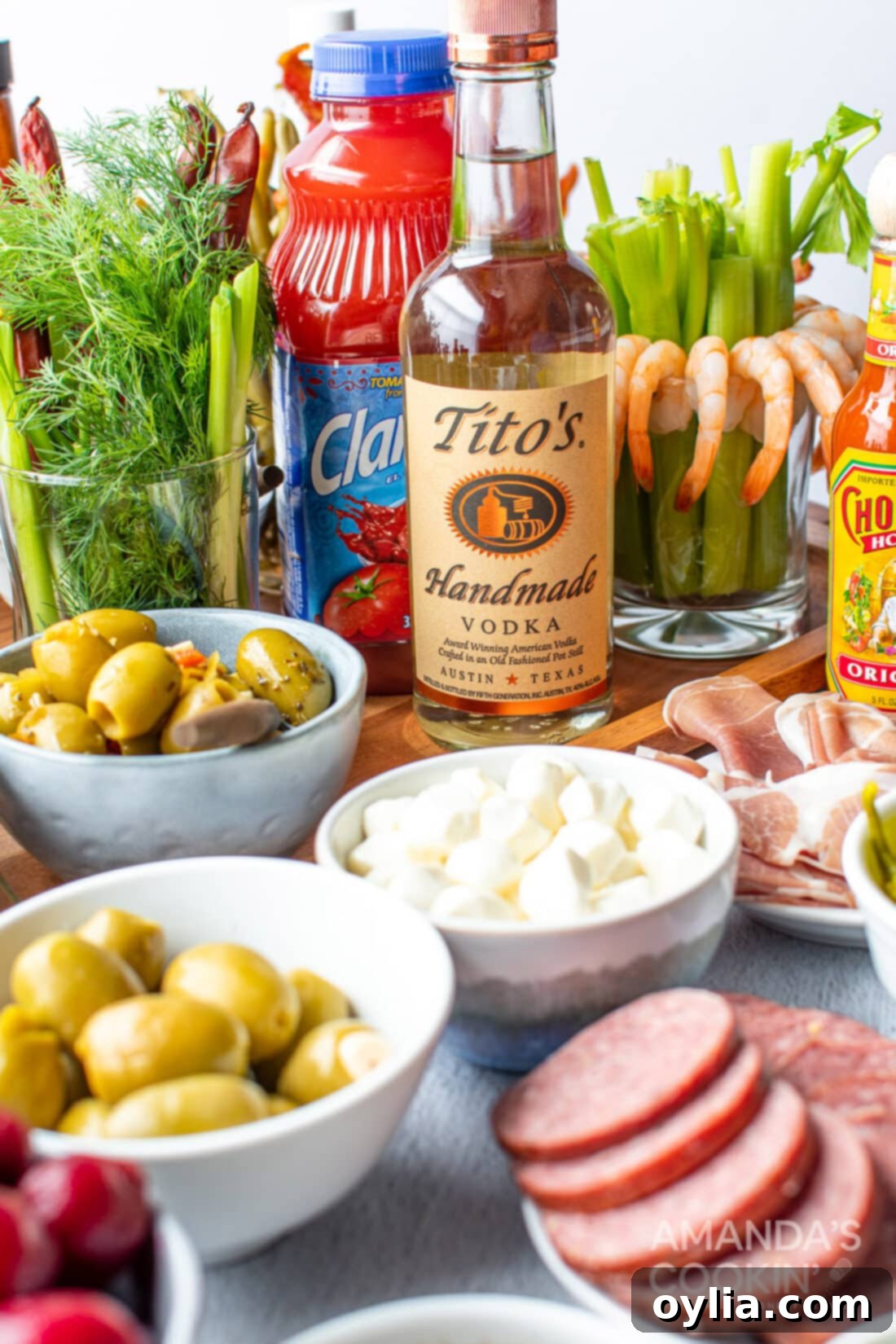ingredients for bloody marys