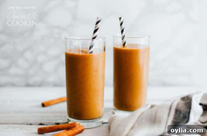 Pumpkin Spice Latte Smoothie horiztonal