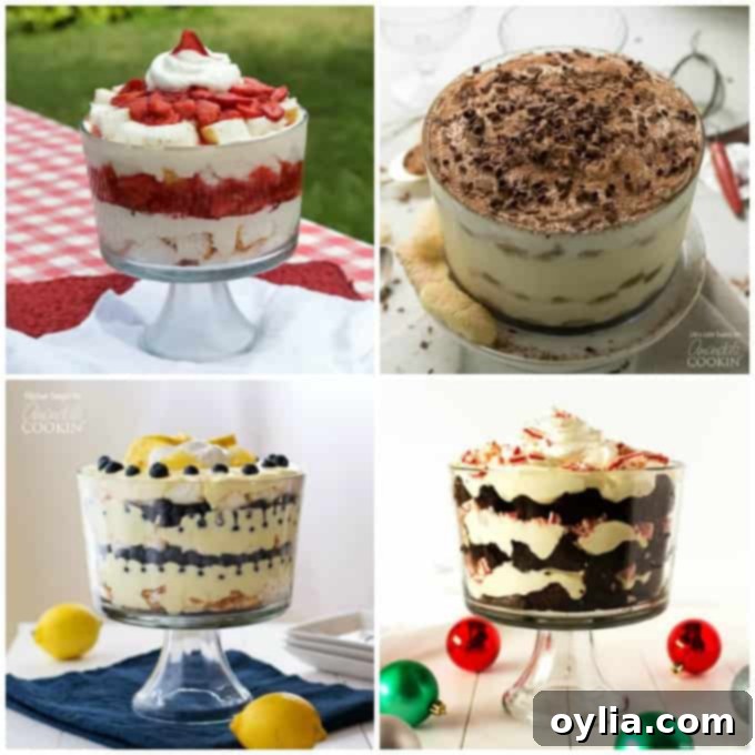 Trifle Recipes Collage