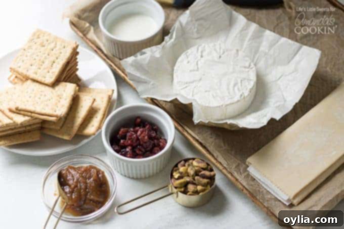 Ingredients for Baked Brie