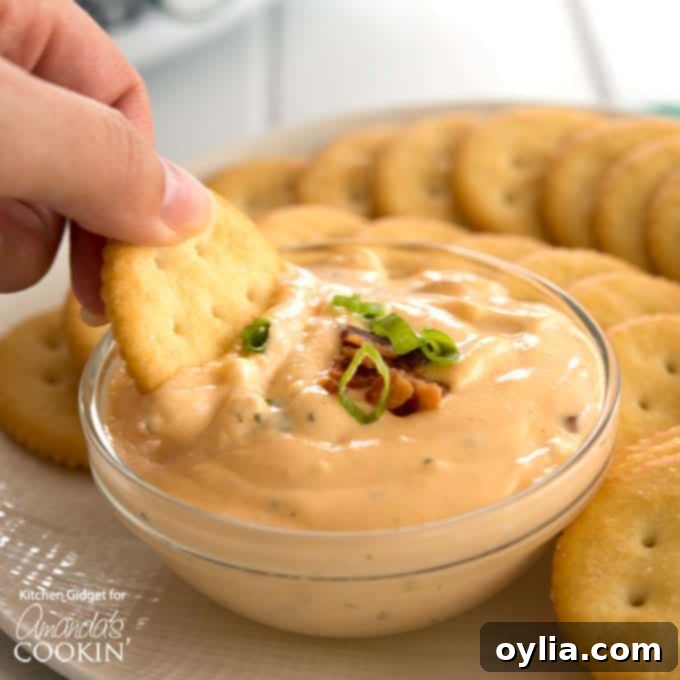 hand dipping cracker