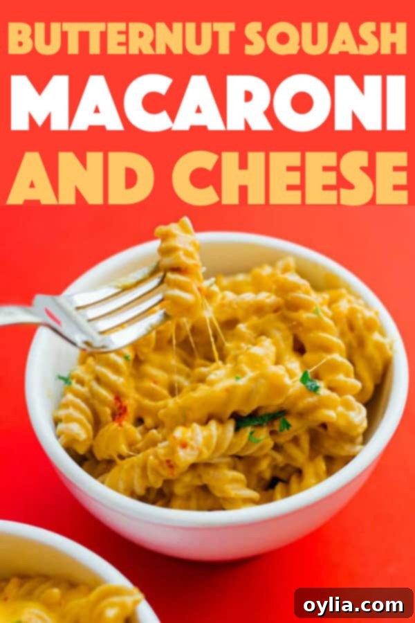 This Butternut Squash Mac and Cheese has minimal ingredients and doesn’t require any baking. Just boil and stir into rich and cheesy fall decadence. #butternutsquash #healthyrecipes #comfortfood #macaroni #macandcheese #cheese #pastadishes #pastarecipes #sides Butternut Squash Mac and Cheese