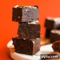 3 pieces of chocolate fudge
