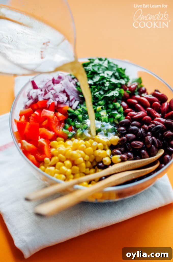 Ingredients for making stuffed pepper meal prep boxes and bean salad