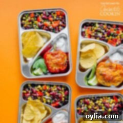 portioned lunches in silver containers
