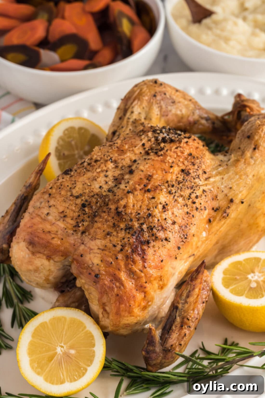 Close up photo of a Roasted Chicken