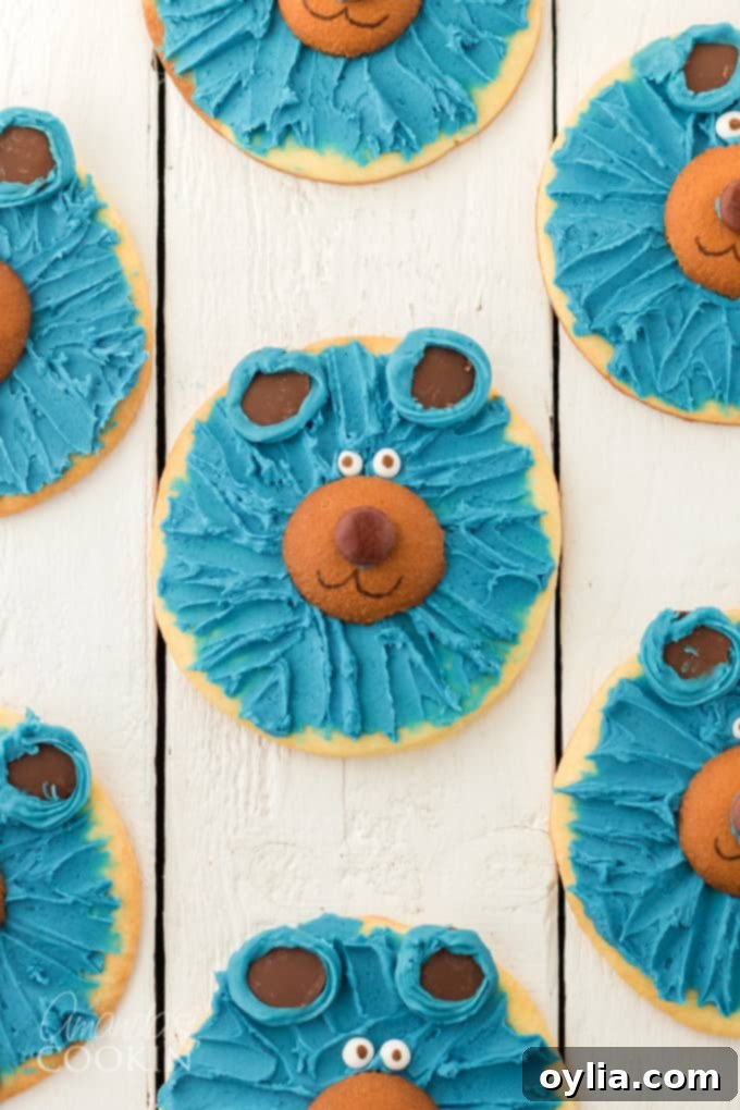 blue bear cookies