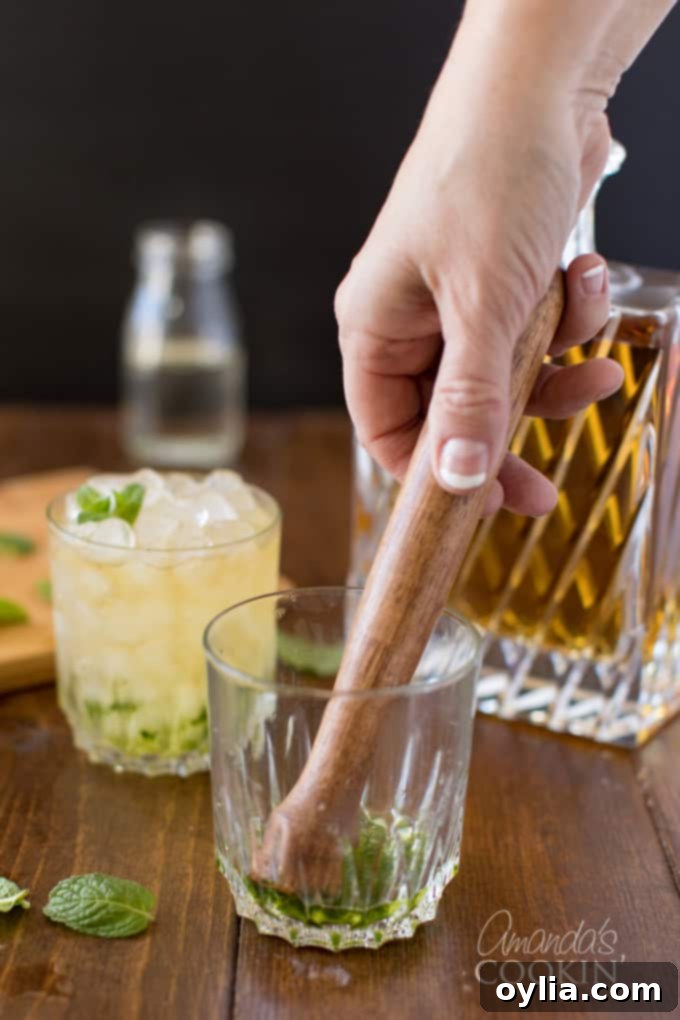 muddling mint