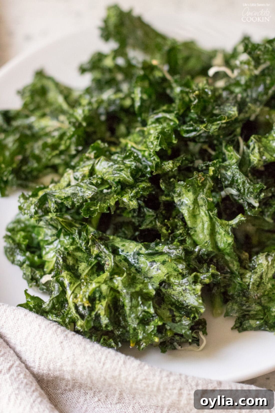 Kale Chips on a plate