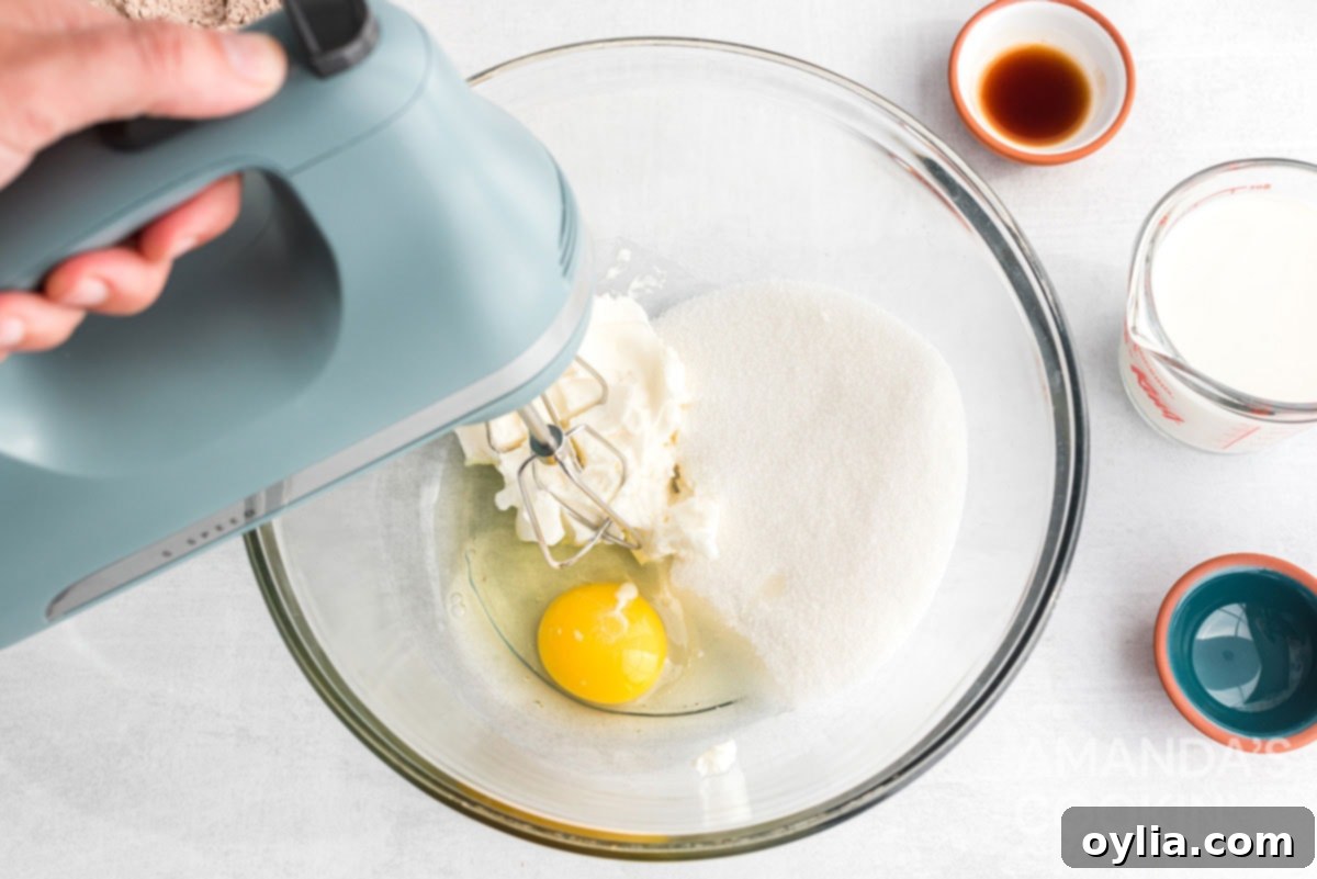 mixing egg with sugar and shortening