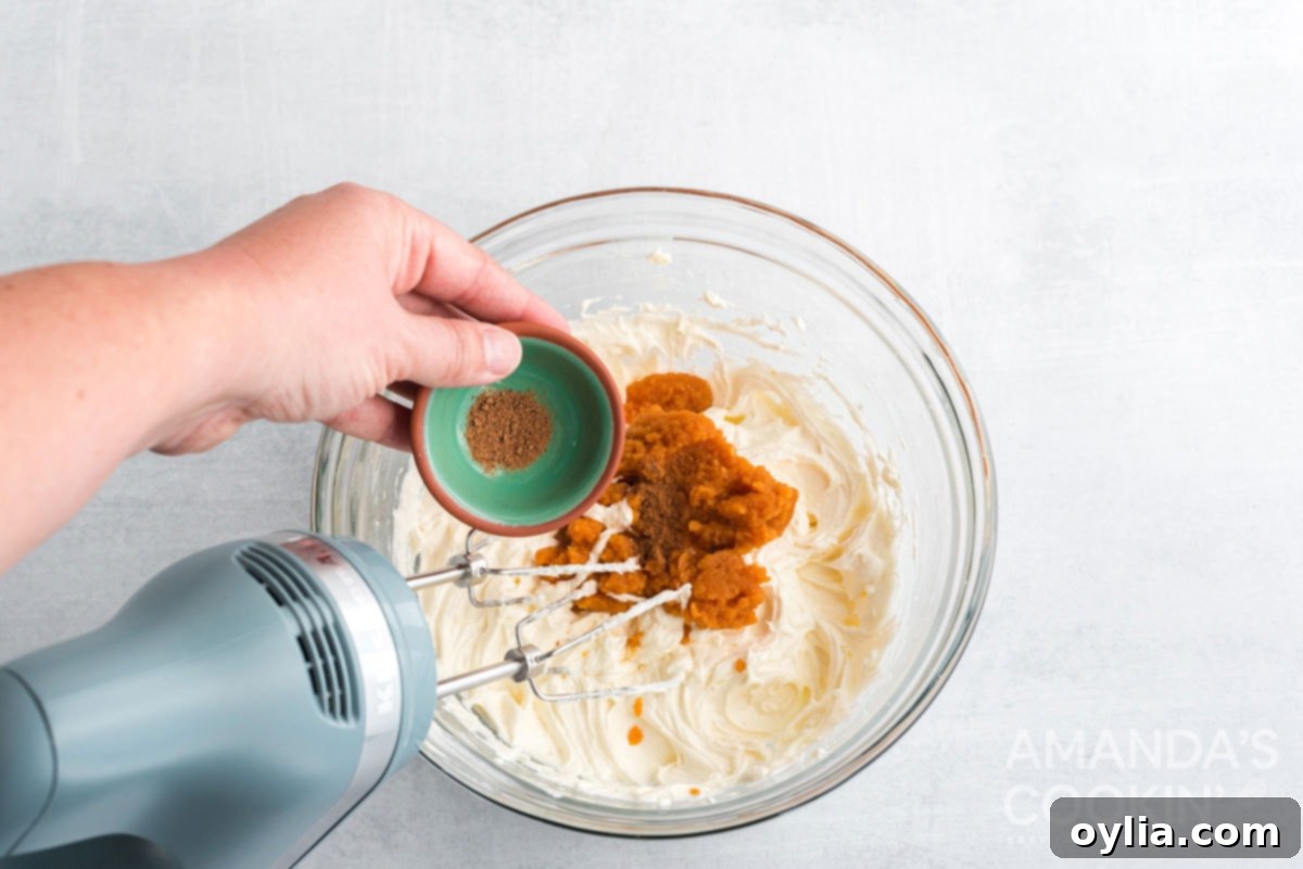 adding spices to bowl