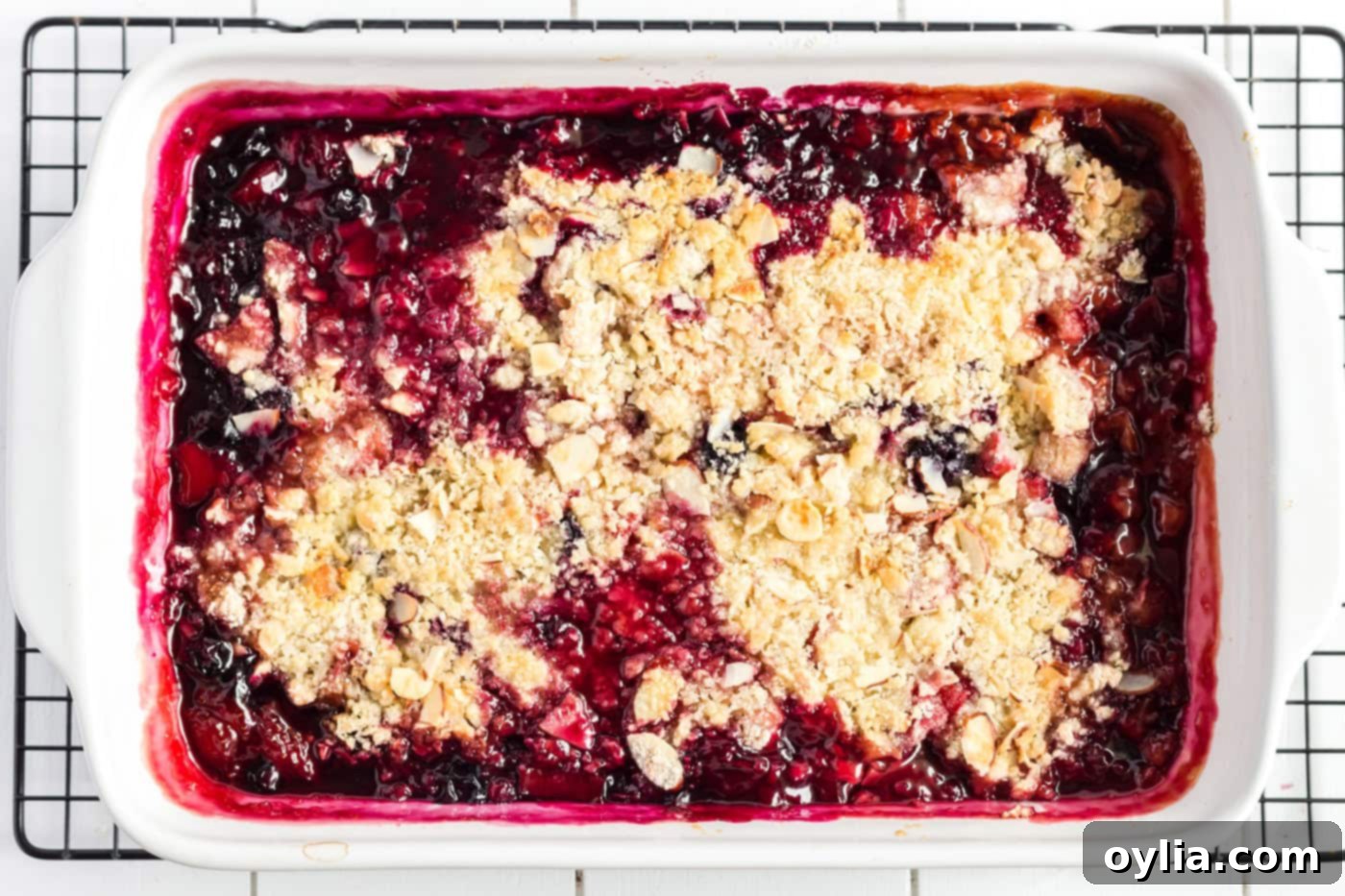 Baked Prize Winning Rhubarb Crumble