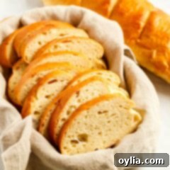 slices of homemade Italian bread in basket