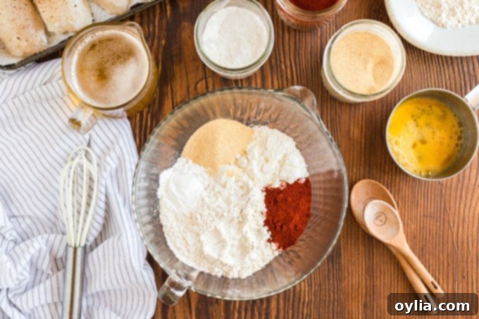 ingredients for beer battered fish