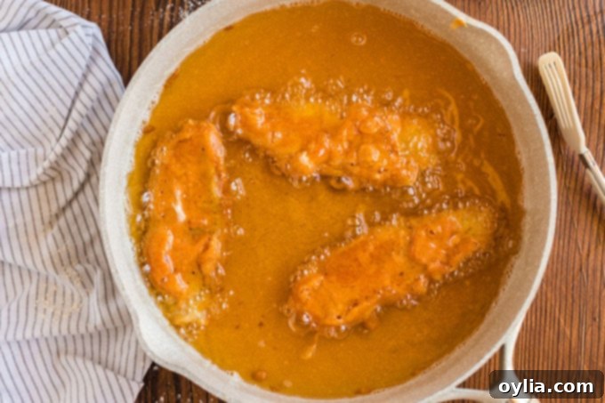 fish frying in oil