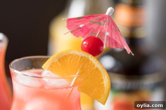 garnish on glass