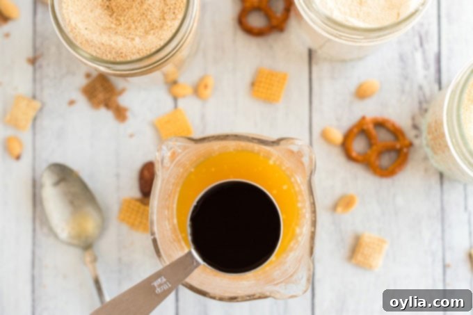worcestershire sauce over melted butter