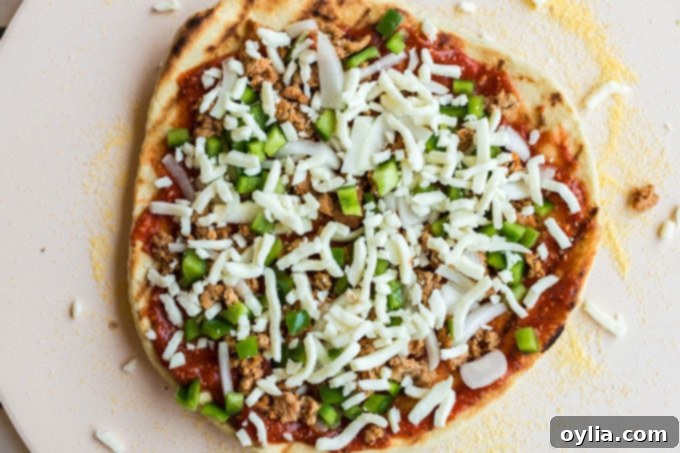 pizza ready to go on grill