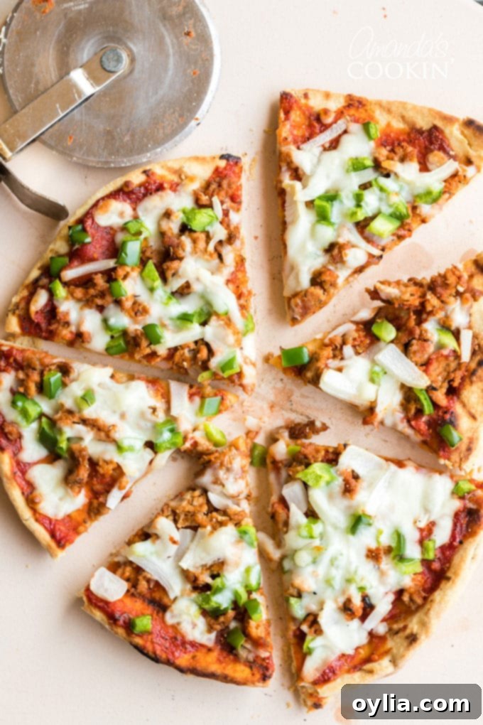 pizza cut into slices