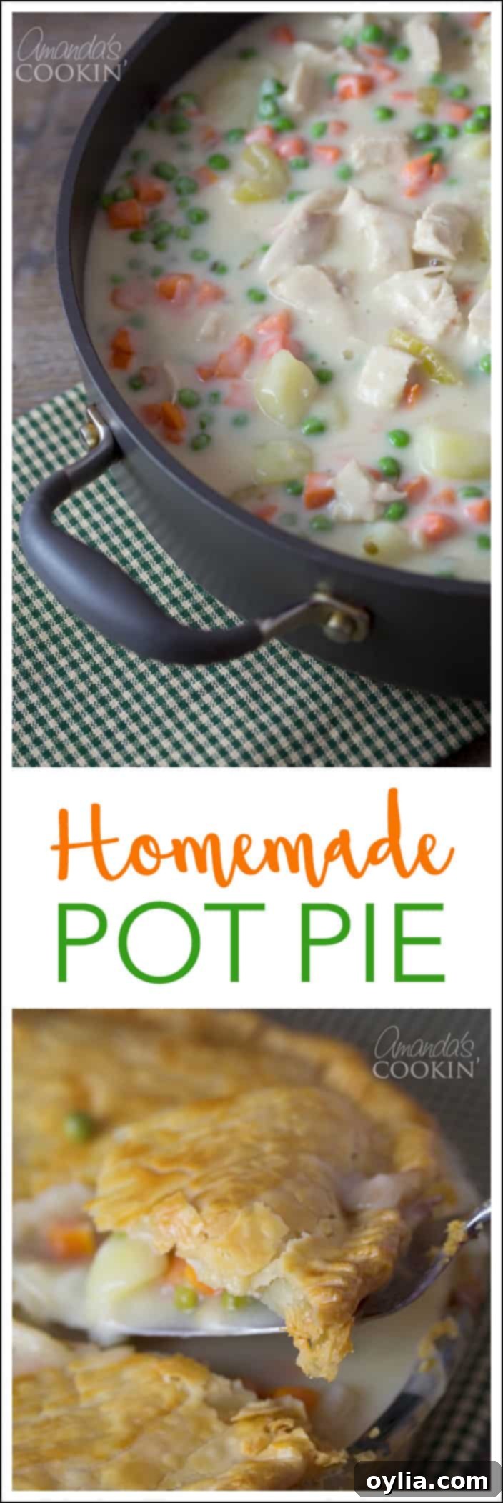 Delicious Homemade Pot Pie: Chicken or Turkey, perfect for transforming holiday leftovers into a new, comforting meal.