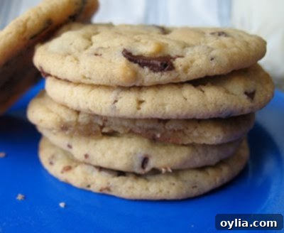 Buttermilk's Secret to Soft Chocolate Chip Cookies 4 Buttermilk Chocolate Chip Cookies - perfectly round, soft and chewy!