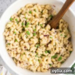 Creamy Tuna Pasta Salad 3 bowl of tuna pasta salad
