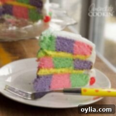 pastel checkerboard cake