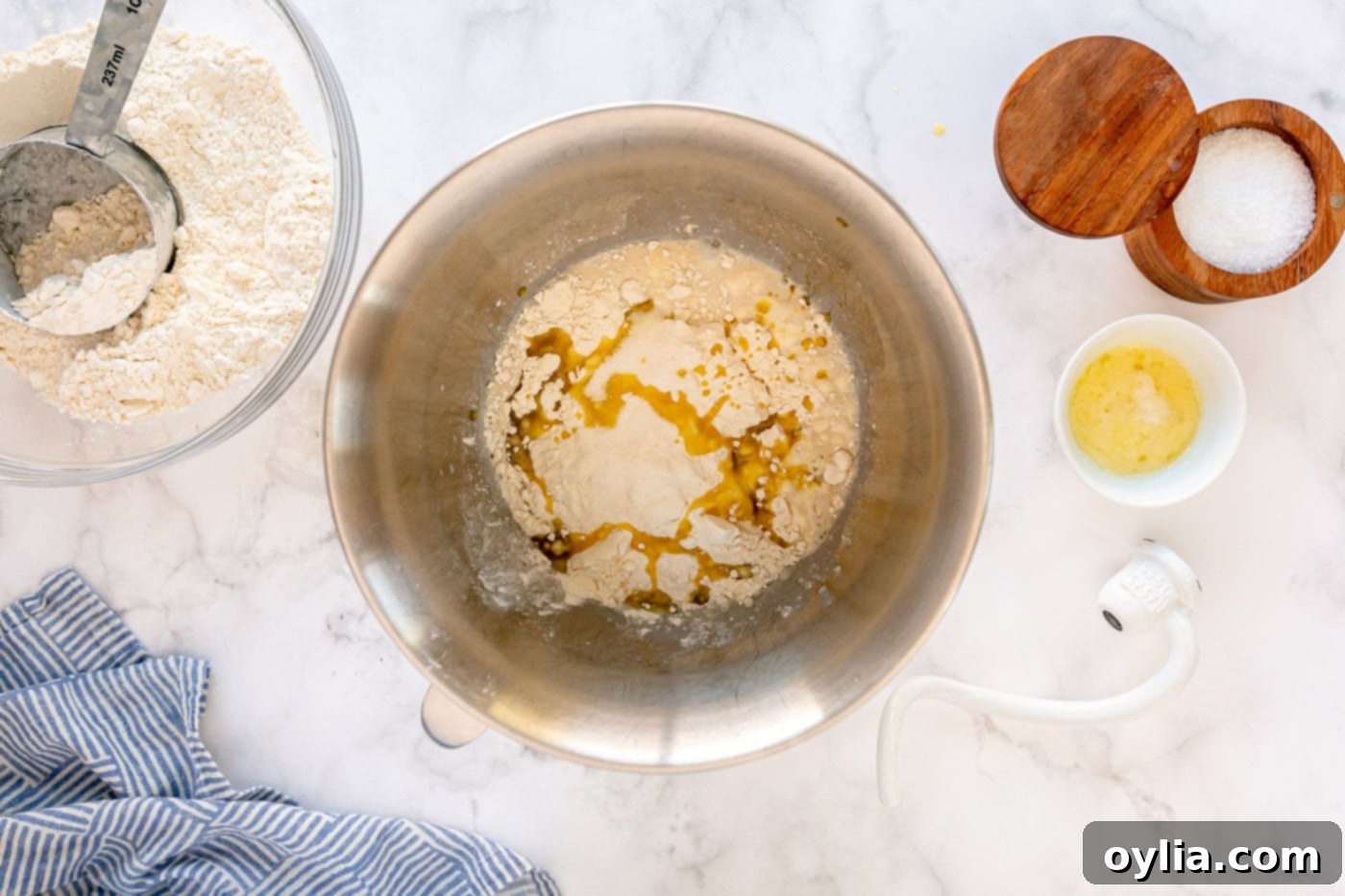 activating yeast in bowl