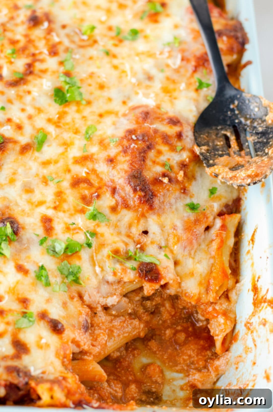 Savory Layered Pasta Dream 2 pan of baked ziti