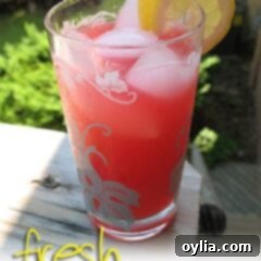Fresh Raspberry lemonade