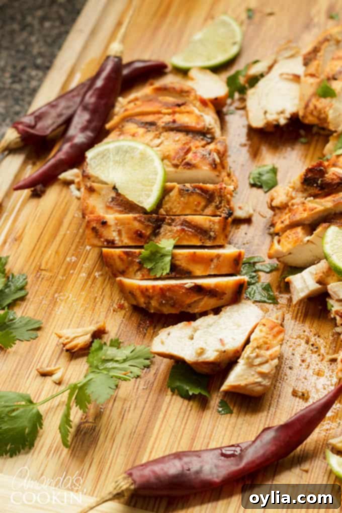 Make tender and delicious chile lime chicken on the grill