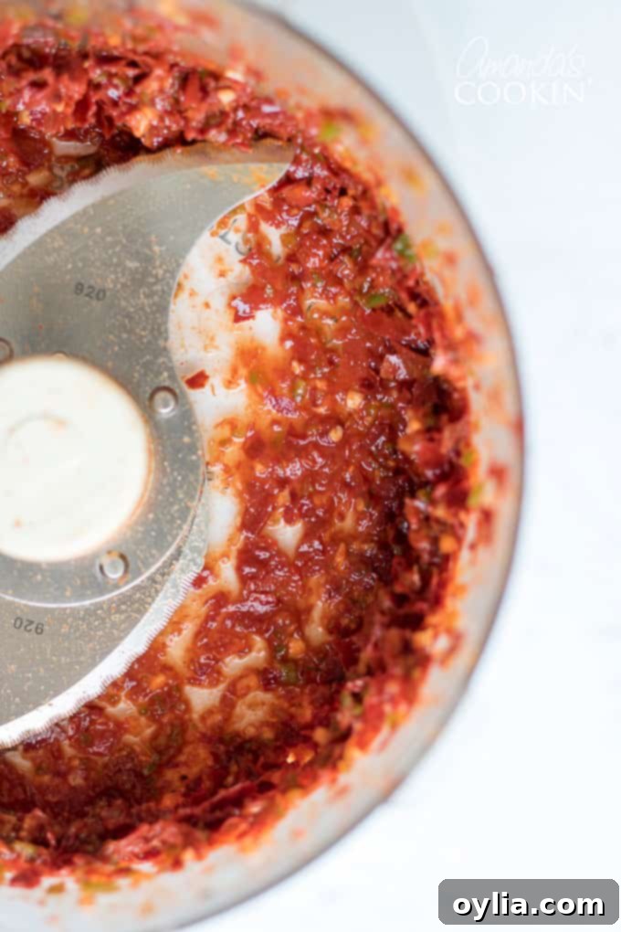 Step-by-step: Process marinade ingredients until smooth.