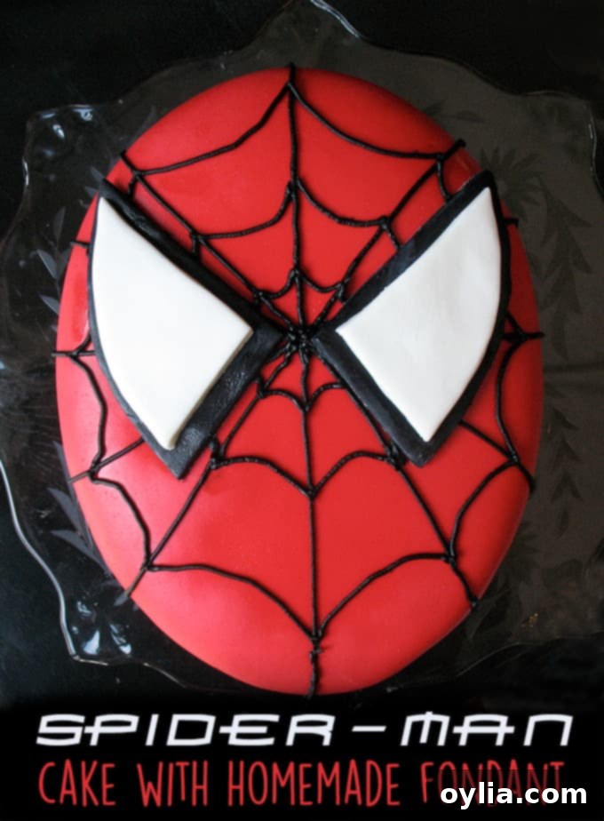 How to make a Spider-Man cake with homemade fondant