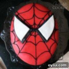 We love this Spiderman Cake made with homemade fondant!