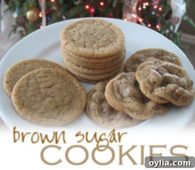 A close up photo of a plate of brown sugar cookies.
