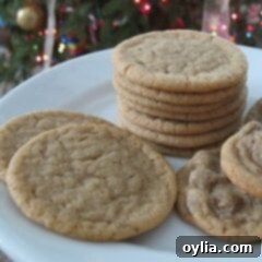 A close up photo of a plate of brown sugar cookies.