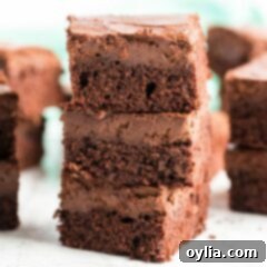 stacked brownie cheesecake